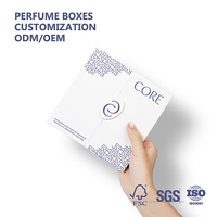 Caja de Regalo Magnética Personalizada para Perfume, Forro Interior Azul Marino, Impresión de Logotipo Personalizado, Caja Magnética para Perfume Sólido, Empaque para Fragancias