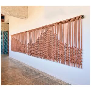 Grande Tenture Murale en Macramé de Bohème Tissage Main Écologique Tapisseries Coton Art Déco pour Espace Commercial Projet Minimaliste - Product Image 1