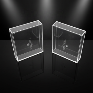 Роскошный акриловый прямоугольный бокс для хранения с откидной крышкой из прозрачного оргстекла, модель CARTB-01 - Product Image 5