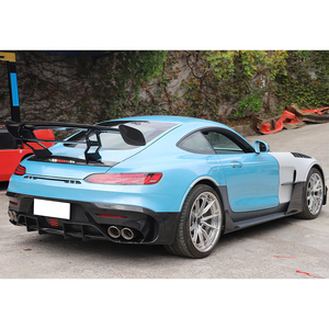 Kit carrosserie <span class=keywords><strong>Black</strong></span> Series semi-carbone pour <span class=keywords><strong>Mercedes</strong></span>-Benz AMG <span class=keywords><strong>GT</strong></span> 2015-2023 – Pare-chocs avant et arrière, jupes latérales, capot – Ensemble de mise à niveau léger - Product Image 3