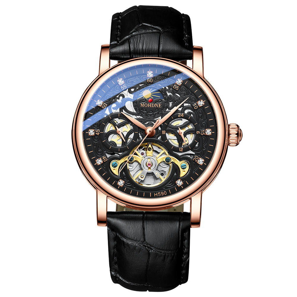 เส้นสีดำ-โรสโกลด์-ดำ