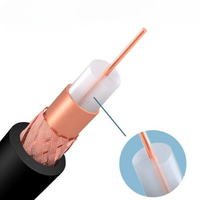 Venta caliente OEM Factory RG6 RG59 RG11 CCS Cable de cobre coaxial para cámara CCTV Cables de comunicación de video con cable de alimentación