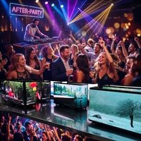 Écran d'affichage LED pour DJ, couleur pleine, P2.5, support de bureau pliable, adapté aux discothèques, bars, scènes, fêtes, événements
