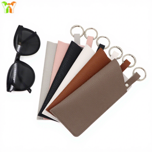 Ready to Ship Portable PU Leather Eyeglass Case Pouches Business & Promotional Gifts for Glasses