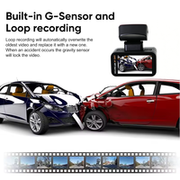 Mini caméra MCX pour voiture, caméra de tableau de bord avant 4K et caméra arrière avec WiFi, GPS, enregistrement en boucle, caméra de tableau de bord pour voitures