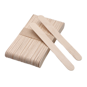 50 pz Stick per capelli <span class=keywords><strong>in</strong></span> legno bastoncini di cera per la depilazione spatola per il corpo applicatore di strumenti di bellezza - Product Image 2