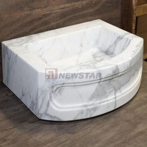 Newstar Moderne Calacatta Marbre Creative Lavabo <span class=keywords><strong>Petit</strong></span> <span class=keywords><strong>Meuble</strong></span> Mural Balcon <span class=keywords><strong>Salle</strong></span> <span class=keywords><strong>De</strong></span> Bains avec Logo Personnalisé - Product Image 6