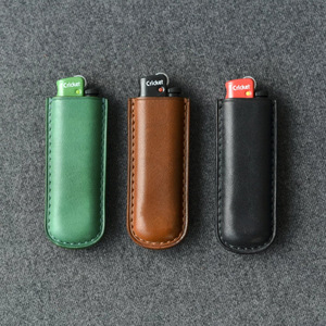 Étui à briquet gonflable portable, boîte à allumeur en cuir créative et personnalisée, accessoire fumeur sur mesure - Product Image 1