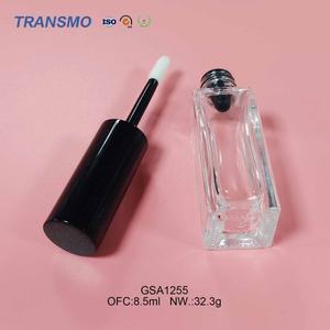 Emballage de base de teint pour le visage, brosse personnalisée, flacon de fond de teint liquide en verre, tube de brillant à lèvres carré en verre de 8,5 ml - Product Image 6