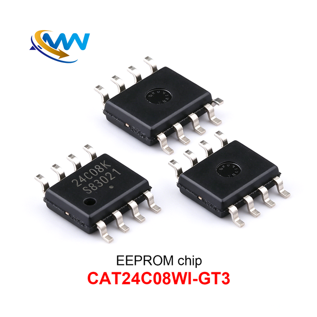 CAT24C08WI-GT3 SOP8 EEPROM Programmer IC for Programming PCB Assembly IC EEPROM Memory Chip Is 8Kb Serial