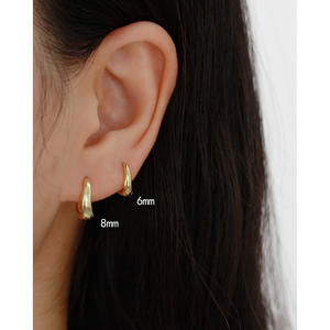 Yf8099 अनियमित ज्यामितीय सूट हूप स्टड ईयररिंग्स 925 महिलाओं के लिए स्टर्लिंग चांदी हाइपोएलर्जेनिक ईयररिंग्स - Product Image 2