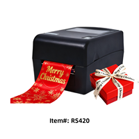 Imprimante thermique de ruban de satin avec interface USB et connectivité Bluetooth de coupe pour l'impression d'étiquettes de ruban de satin de vêtements