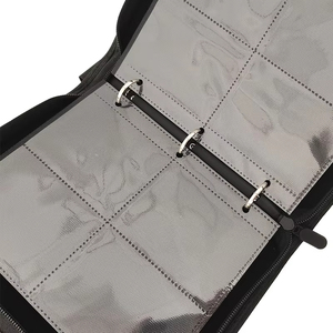 Customized Pattern Trading Card <b>Binder</b> Poke Mon Collection 4-Pocket <b>Binder</b> With Zipper Handle Cute Design Gift Storage - Product Image 3