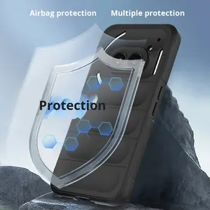 Funda Protectora para Teléfono TPU Plain <span class=keywords><strong>Phantom</strong></span> Shield para Nothing Phone 3A Lite con Protección Anticaídas con Cojín de Aire - Product Image 2