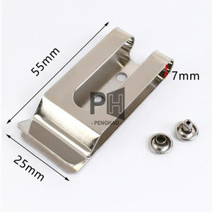 OEM เข็มขัดโลหะคลิปหัวเข็มขัดคู่หลุมกระเป๋ากระเป๋าสตางค์วง <span class=keywords><strong>Loop</strong></span> ปลั๊กอุปกรณ์เสริมสปริงคลิปตะขอ - Product Image 5