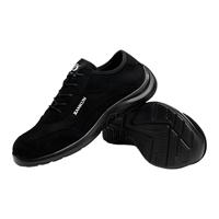 Chaussures de sécurité antistatiques ESD unisexes JIANKUN modèle 822 en daim et cuir de vachette, avec embout en acier et semelle anti-perforation respirante