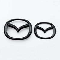Badge arrière de voiture 3D en ABS noir pour Mazda Atenza/Axela/CX-4/CX-5/CX-30 - Personnalisable