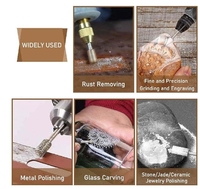 Accessoires Dremel Tête de meulage diamantée, 20 pièces, 3mm, outils abrasifs, mini foret, ensemble de fraises, outils de travail du bois