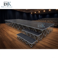 Scène de spectacle mobile en aluminium pour salons professionnels, plateforme araignée, à vendre