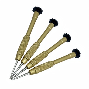 Manual <b>Screwdriver</b> Aluminum Alloy Handle 1.5mm Phillips Flathead <b>Watch</b> Mobile Phone Repair Disassembly Tool - Product Image 3
