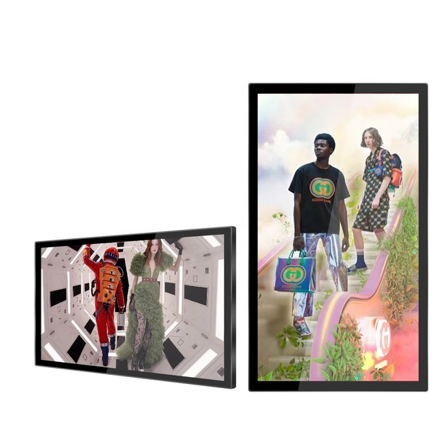 65 75 85 Inch 4K Display Wall Mounted Lcd Digital Signage Vertical Show Android Screen Digital Signage and Displays