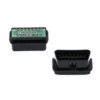 Conector hembra OBD2, conector macho personalizable, carcasa OBD2