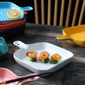 Ins Nordic Eco-Friendly <b>Ceramic</b> Reusable Baking Dish Food Safe Dishwasher Safe Rectangle Shape Customizable Colors Home <b>Pan</b> - Product Image 4