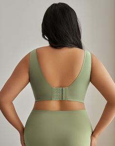 Set di reggiseno e mutandine a tazza grande senza soluzione di continuità biancheria intima da donna più grandi 5XL <span class=keywords><strong>con</strong></span> cinturino largo <span class=keywords><strong>Bralette</strong></span> <span class=keywords><strong>con</strong></span> chiusura posteriore - Product Image 3
