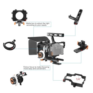 Kit de cage vidéo en alliage d'aluminium <span class=keywords><strong>C500</strong></span> pour appareil photo/caméscope, système de réalisation de films pour GH4, <span class=keywords><strong>Sony</strong></span> A7S/A7/A7R/A7RII - Product Image 3