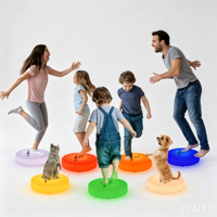 Lampe de sol LED tactile rechargeable, double son, piano, animaux, 16 couleurs, lampe de jeu pour enfants, centre commercial, divertissement, OEM