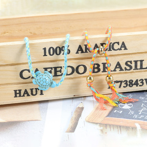 Nueva <span class=keywords><strong>Tobillera</strong></span> de Tortuga, Impermeable, Estilo Bohemio, con Cuerda Encerada, Hecha a Mano, Ideal para la Playa y Fiestas de Verano - Product Image 4