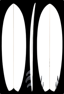 Tabla de surf China personalizada, RETRO, con cola de pez - Product Image 5