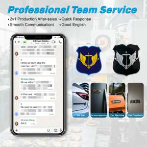 Venta caliente logotipo personalizado y forma Vintage insignia de coche resistente a la intemperie adhesivo fuerte emblemas de logotipo de coche - Product Image 6