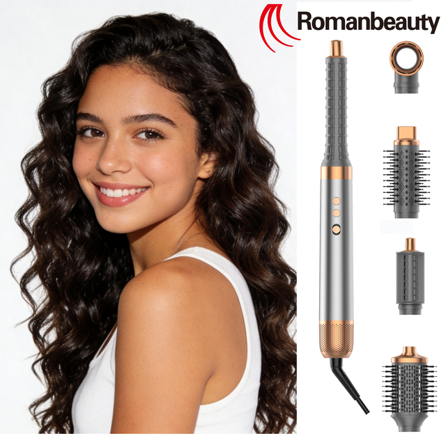 2026 New Fashion 6 in 1 Multi Styler Hot Air Brush Hair Auto Curling Irons Hair Dryer Professional Hot Air Hair Styler