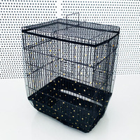Housse de cage à oiseaux respirante sur mesure, en maille, attrape-graines, anti-poussière, jupe de cage à oiseaux