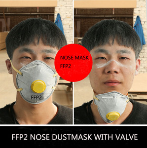 Mascarilla Antipolvo Desechable PM2.5 con Válvula <span class=keywords><strong>de</strong></span> Exhalación, Certificación CE FFP2, Equipo <span class=keywords><strong>de</strong></span> Protección Personal para Trabajos con Polvo, <span class=keywords><strong>de</strong></span> Fábrica OEM - Product Image 6