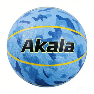Pallone da <span class=keywords><strong>Basket</strong></span> Akala Personalizzabile con Logo, in PU Blu, per Allenamento e Competizione, Disponibile in Diverse Misure per Uomo e Donna - Product Image 1