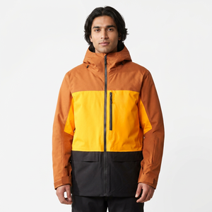 Chaqueta Impermeable para Hombre, de Manga Larga, con Costuras Selladas, Cuello Alto, Capucha, Estilo Bomber, para Viajes, Senderismo, Resistente al Viento - Product Image 1