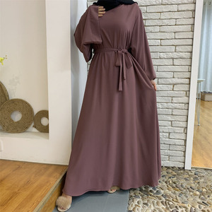 Vestido Abaya modesto Khimar árabe para mujer, caftán marroquí con capucha, Túnica turca islámica, Jalabiya, venta al por mayor, otoño de Dubai, 2023 - Product Image 3