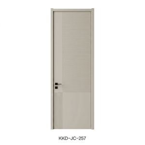 Portes en bois <span class=keywords><strong>laqué</strong></span> minimalistes sophistiquées pour villas de luxe, modernes, insonorisées et résistantes à l'humidité - Product Image 1
