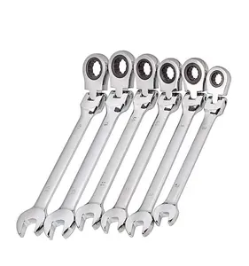 6-32 mm Repair Tools Open End Wrenches Flexible Ratchet Wrench Set To Bike Torque Wrench Spanner