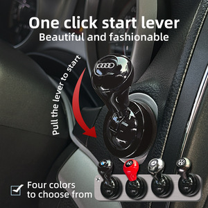 Copertura Decorativa per Pulsante di Avviamento Auto con Joystick a Sfera Interamente in Metallo, Adattabile Universalmente, Disponibile in <span class=keywords><strong>4</strong></span> Colori - Product Image 1