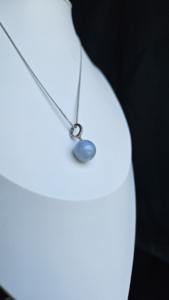 Collier pendentif en jadéite naturelle de type Jadeite Paradise, d'inspiration vintage, avec diamant cultivé, plaqué argent 925, certifié NGTC - Product Image 4