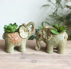 Vaso di fiori in porcellana eco-friendly ragazza carina disegno colorato coreano vaso di fiori succulento giardino Cactus vaso di fiori in ceramica - Product Image 2