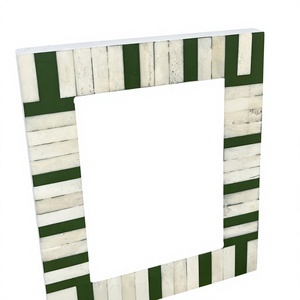 AZ ENTERPRISES AZE-BF034 Eco-Friendly Customized Print Bone Inlay & Resin Handmade Luxury Designer <b>White</b> Photo <b>Frame</b> Home Decor - Product Image 6