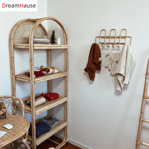 Dreamhouse – <span class=keywords><strong>étagère</strong></span> murale en rotin nordique, <span class=keywords><strong>étagère</strong></span> murale suspendue pour <span class=keywords><strong>CD</strong></span>, <span class=keywords><strong>étagère</strong></span> de chambre <span class=keywords><strong>à</strong></span> coucher, <span class=keywords><strong>étagère</strong></span> de rangement <span class=keywords><strong>à</strong></span> couches - Product Image 2