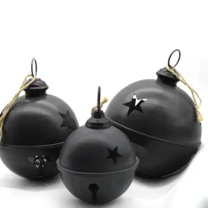 Sino de Natal Jingle Bell 24 polegadas de metal multicolorido grande sino de metal para decoração de festa de Natal decoração de árvore de Natal