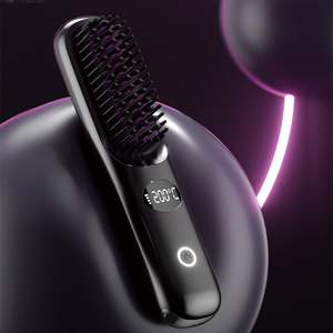 Peine Alisador de Cabello Calentado de Alta Calidad, Planchas de Cabello Profesionales de Salón, Cepillo Alisador de Cabello Portátil y Personalizado - Product Image 2