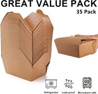 Boîte à lunch en kraft de qualité alimentaire, résistante à la graisse, jetable, biodégradable, compostable, micro-ondable, pour plats chauds