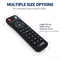 Télécommande universelle antichoc à code fixe KEYUAN TY-29D avec piles AAA, 4 boutons, portée de 20 m